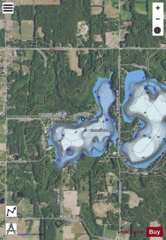 Kimball Lake depth contour Map - i-Boating App - Satellite
