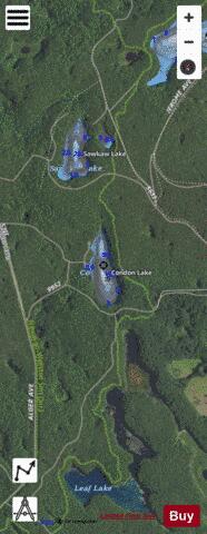 Condon Lake depth contour Map - i-Boating App - Satellite