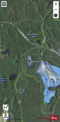 Atodd Lake depth contour Map - i-Boating App - Satellite