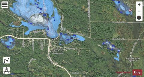 Elni Lake depth contour Map - i-Boating App - Satellite