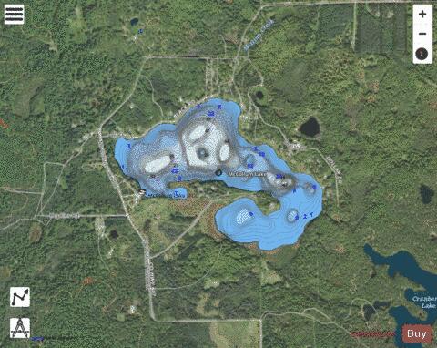McCollum Lake depth contour Map - i-Boating App - Satellite
