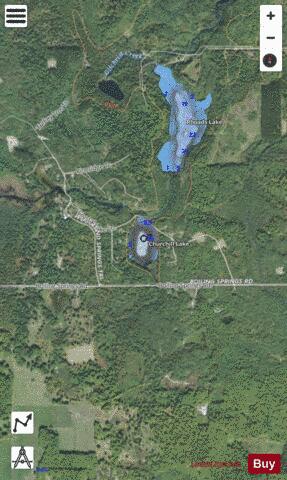 Churchill Lake depth contour Map - i-Boating App - Satellite