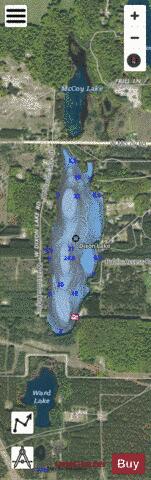 Dixon Lake depth contour Map - i-Boating App - Satellite