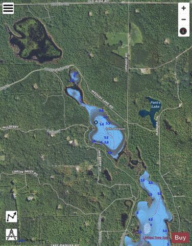 Wequos, Lake depth contour Map - i-Boating App - Satellite