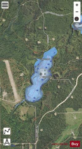 Crapo Lake depth contour Map - i-Boating App - Satellite