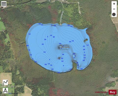 Augusta, Lake depth contour Map - i-Boating App - Satellite