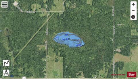 Minnow Lake depth contour Map - i-Boating App - Satellite