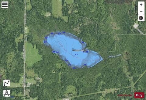 Palmer Lake depth contour Map - i-Boating App - Satellite