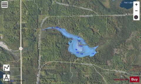 Ford Lake depth contour Map - i-Boating App - Satellite
