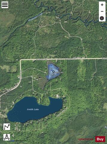 Doyle Lake depth contour Map - i-Boating App - Satellite