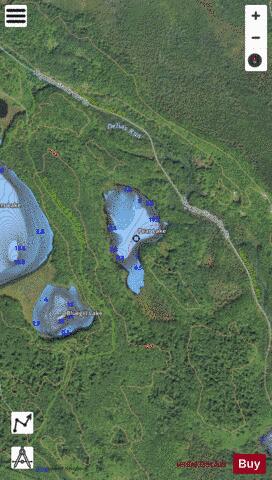 Pear Lake depth contour Map - i-Boating App - Satellite