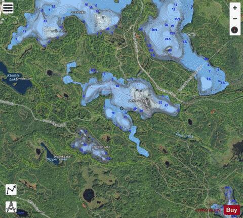 McKeever Lake depth contour Map - i-Boating App - Satellite