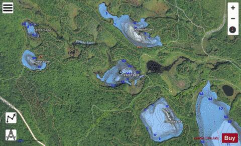 Vance Lake depth contour Map - i-Boating App - Satellite