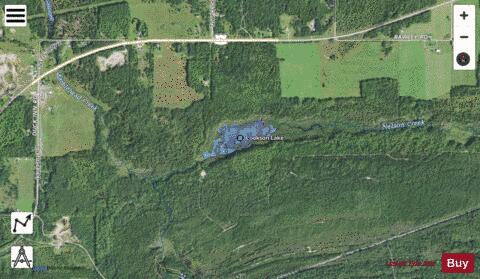 Cookson Lake depth contour Map - i-Boating App - Satellite