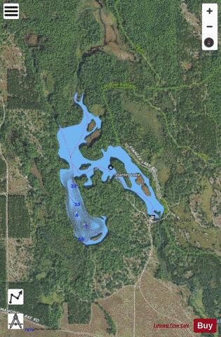 Stanley Lake depth contour Map - i-Boating App - Satellite