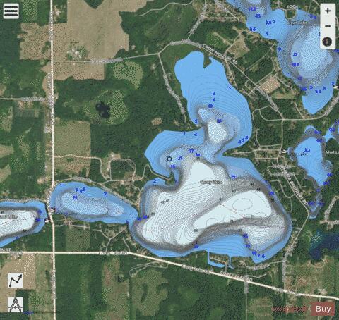Corey Lake depth contour Map - i-Boating App - Satellite