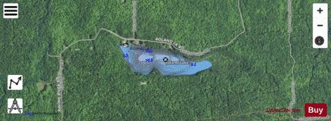 Roland Lake depth contour Map - i-Boating App - Satellite