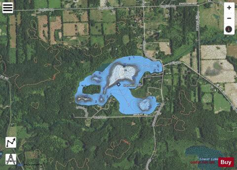 Iron Mill Pond depth contour Map - i-Boating App - Satellite