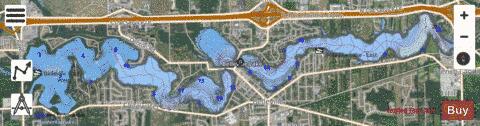 Belleville Lake depth contour Map - i-Boating App - Satellite