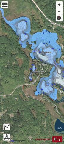 Lake Wilson depth contour Map - i-Boating App - Satellite