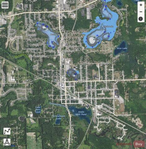 Simonson Lake depth contour Map - i-Boating App - Satellite