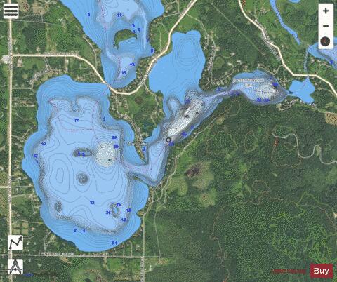 Movil depth contour Map - i-Boating App - Satellite