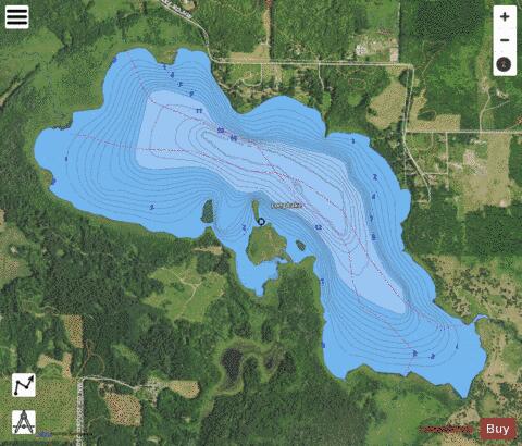 Long depth contour Map - i-Boating App - Satellite