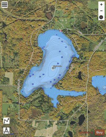 Chub depth contour Map - i-Boating App - Satellite