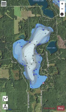Horseshoe depth contour Map - i-Boating App - Satellite