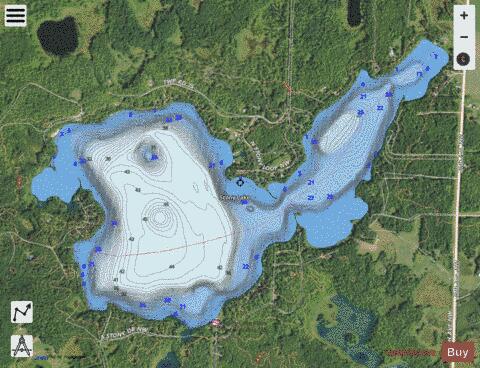 Stony depth contour Map - i-Boating App - Satellite