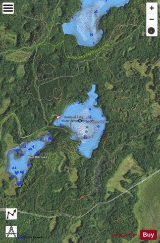 Diamond depth contour Map - i-Boating App - Satellite
