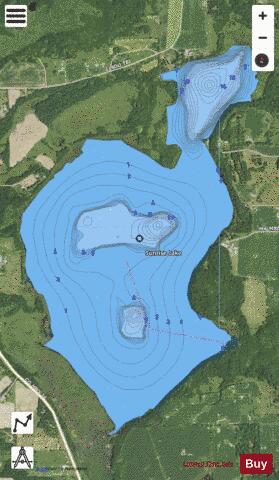 Sunrise depth contour Map - i-Boating App - Satellite