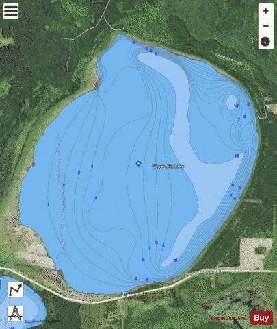 Upper Rice depth contour Map - i-Boating App - Satellite