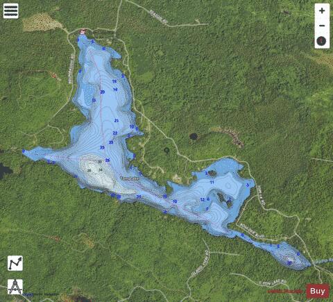 Tom depth contour Map - i-Boating App - Satellite