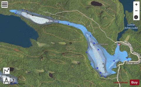 McFarland depth contour Map - i-Boating App - Satellite