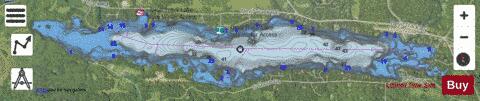 Devil Track depth contour Map - i-Boating App - Satellite