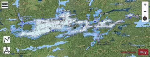 Brule depth contour Map - i-Boating App - Satellite