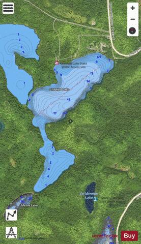 Crooked (East Bay) depth contour Map - i-Boating App - Satellite