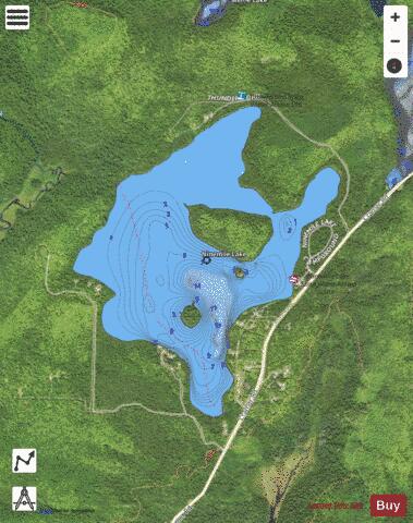 Ninemile depth contour Map - i-Boating App - Satellite