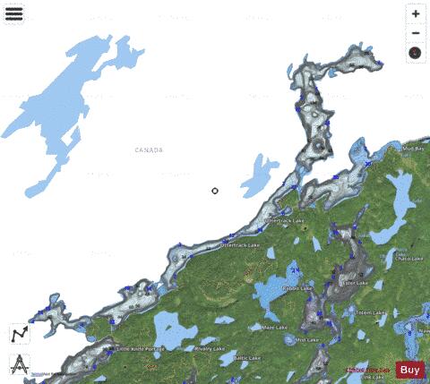 Ottertrack depth contour Map - i-Boating App - Satellite