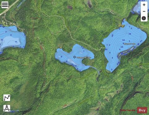 Tetagouche depth contour Map - i-Boating App - Satellite