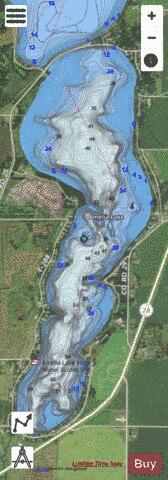 Amelia depth contour Map - i-Boating App - Satellite