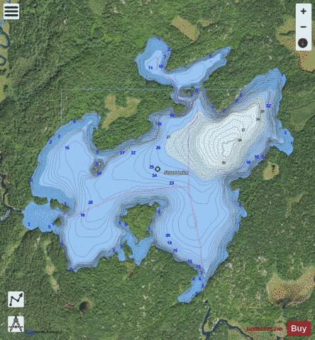 Stuart depth contour Map - i-Boating App - Satellite