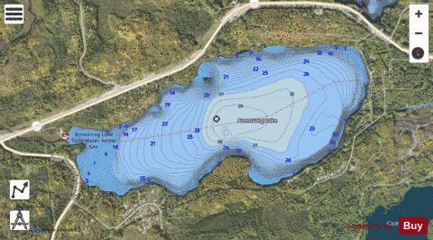 Armstrong depth contour Map - i-Boating App - Satellite