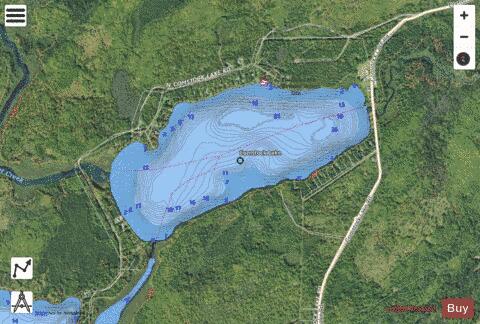 Upper Comstock depth contour Map - i-Boating App - Satellite