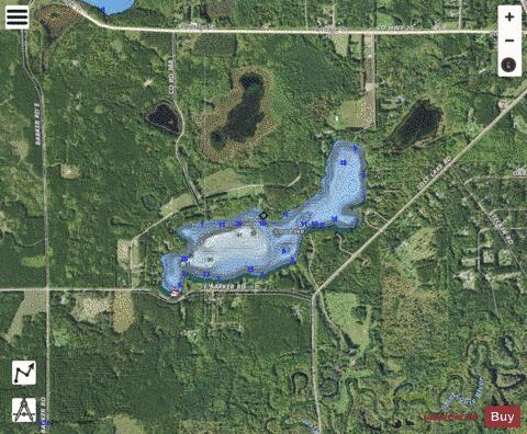 Lost depth contour Map - i-Boating App - Satellite