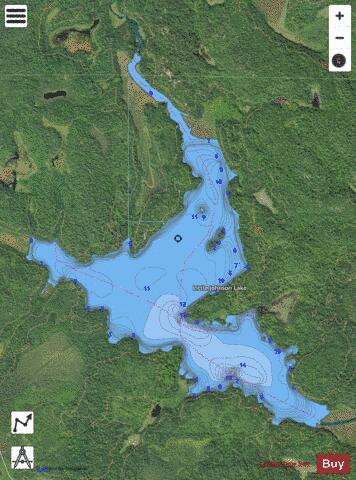Little Johnson depth contour Map - i-Boating App - Satellite