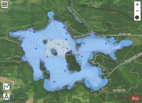 Black Duck depth contour Map - i-Boating App - Satellite
