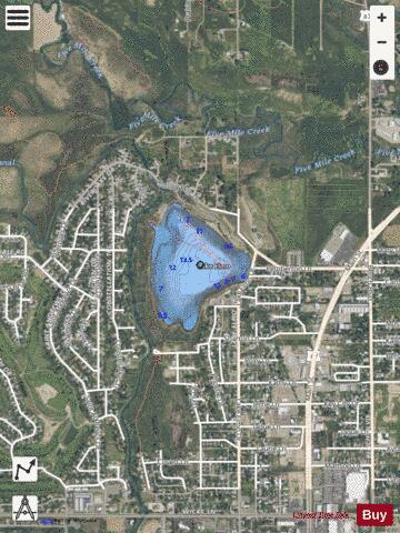 Lake Elmo depth contour Map - i-Boating App - Satellite