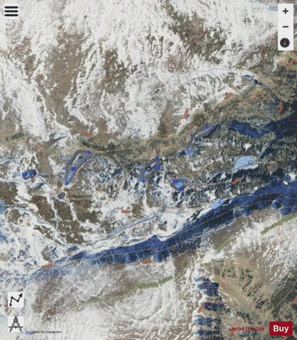 Hellroaring Lake #9 depth contour Map - i-Boating App - Satellite